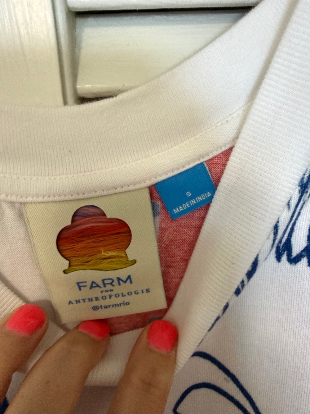 FARM Rio White Maxi Dress with Red & Navy Toucan Print - Picture 3 of 7